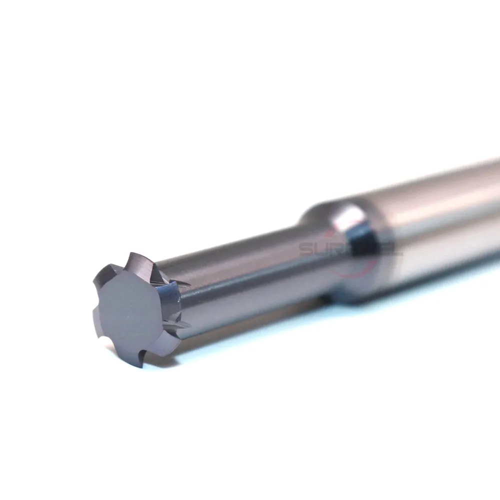 

1Pcs 6 Flutes M10 x 1.5mm Solid Carbide Single Pitch Thread Mill - TiALN Coated
