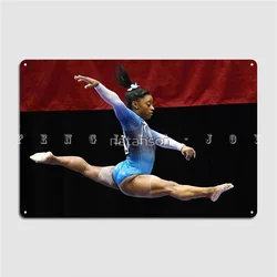 Simone Biles 3 Metal Plaque Poster Cinema Garage Club Bar Customize Wall Decor Tin Sign Poster