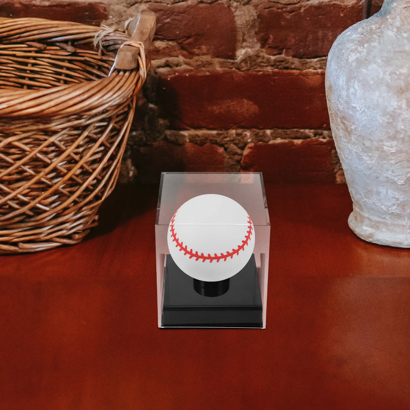 Baseball Holder Display Case Clear Acrylic Material Compact Structure for Sports Ball Collection Neat Organized Indoor Showcase