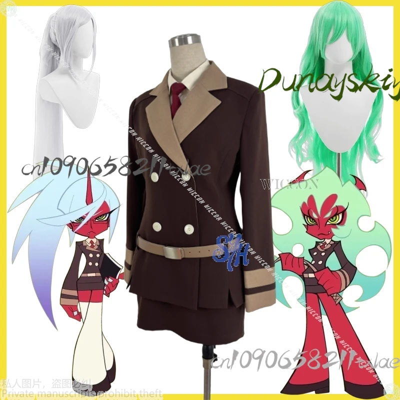 

Anime Panty & Stocking With Garterbelt SE2 Cosplay Kneesocks Scanty Costume School Dark Uniform JK Dress Y2K Fashion Halloween