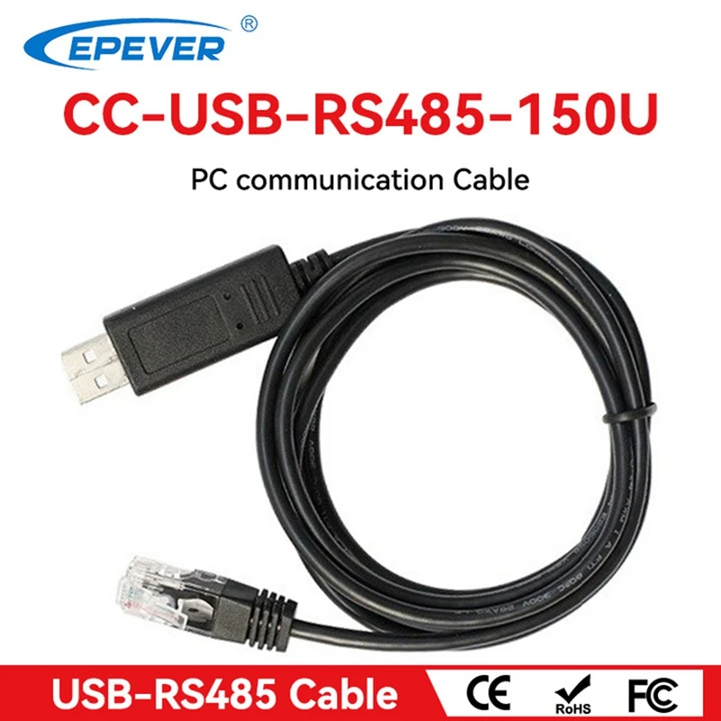 EPEVER USB Communication Cable CC-USB-RS485-150U USB to PC RS485 For EPever Tracer AN BN CN TRIRON Series Solar Controller Cable