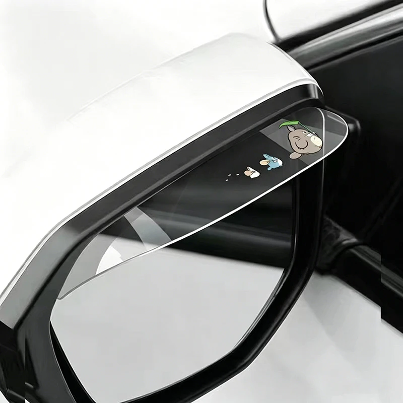 2-teiliger Auto-Rückspiegel Regenschutz Visier Augenbrauen Imitation Carbonfaser Seitenspiegel-Schutz Regenabdeckung Auto-Zubehör