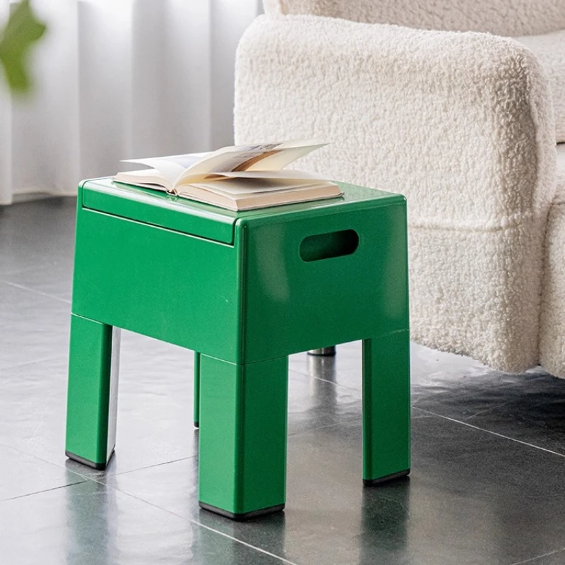 

Creative storage low stool household small apartment door shoe changing stool ins Internet celebrity bench storage small stool