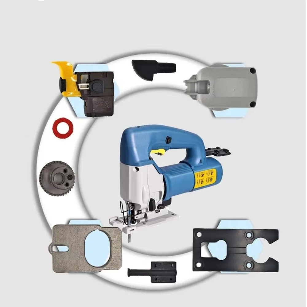 Cordless Jig Saw DIY Woodworking Power Tool Multi-Functional Desktop Reciprocating Saw for Cutting Wood Plastic Metal