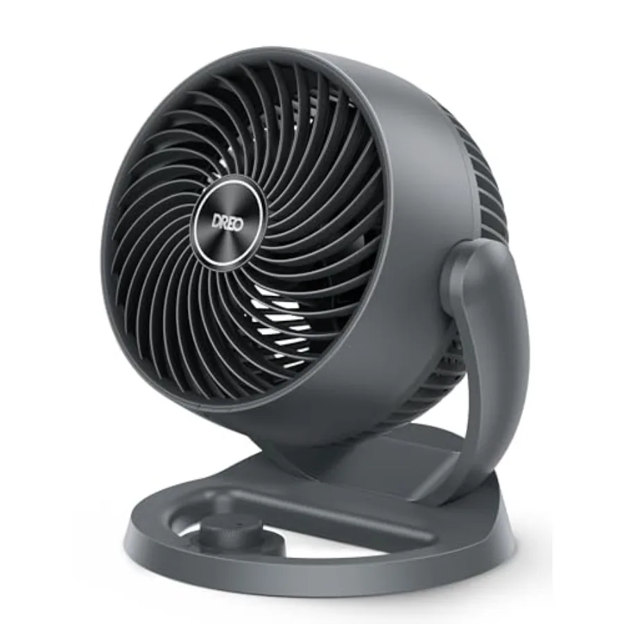 

Desk Fan 12-Inch Air Circulator Fan for Bedroom 70Feet Powerful Airflow 120° Tilt Adjustment 25dB Ultra-Quiet 3 Speeds Small Ta