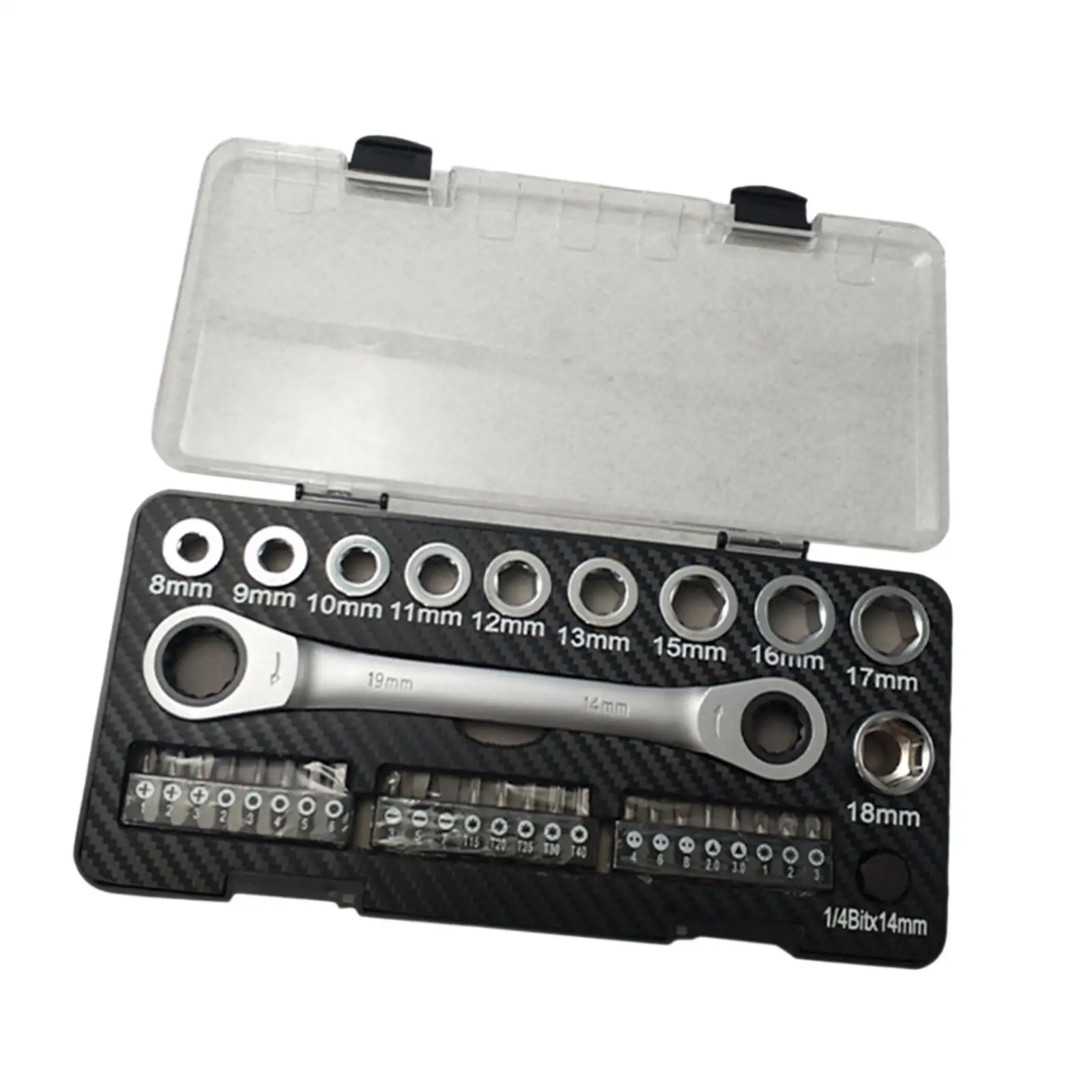 

36Pcs Ratcheting Combination Wrench Set for Tightening and Loosening Screws 8inch Long Versatile Accessory Double Head Wrench