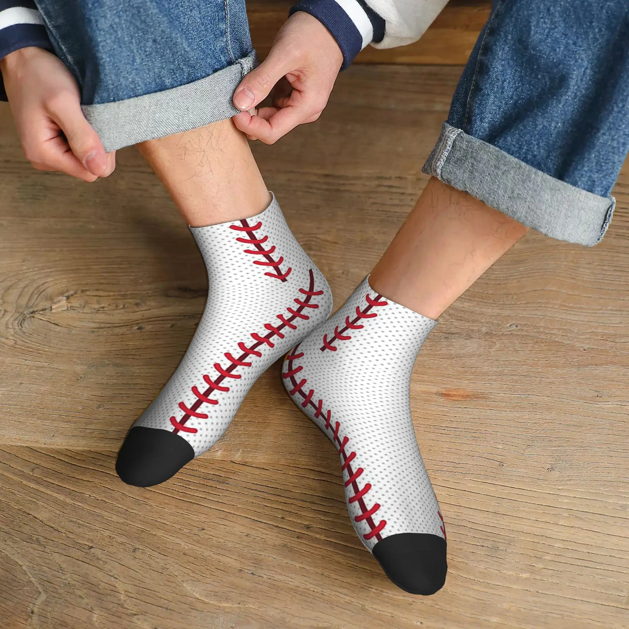 

All Seasons Baseball Socks Harajuku High Quality Crew Socks Funny Stockings for Men Women Gifts