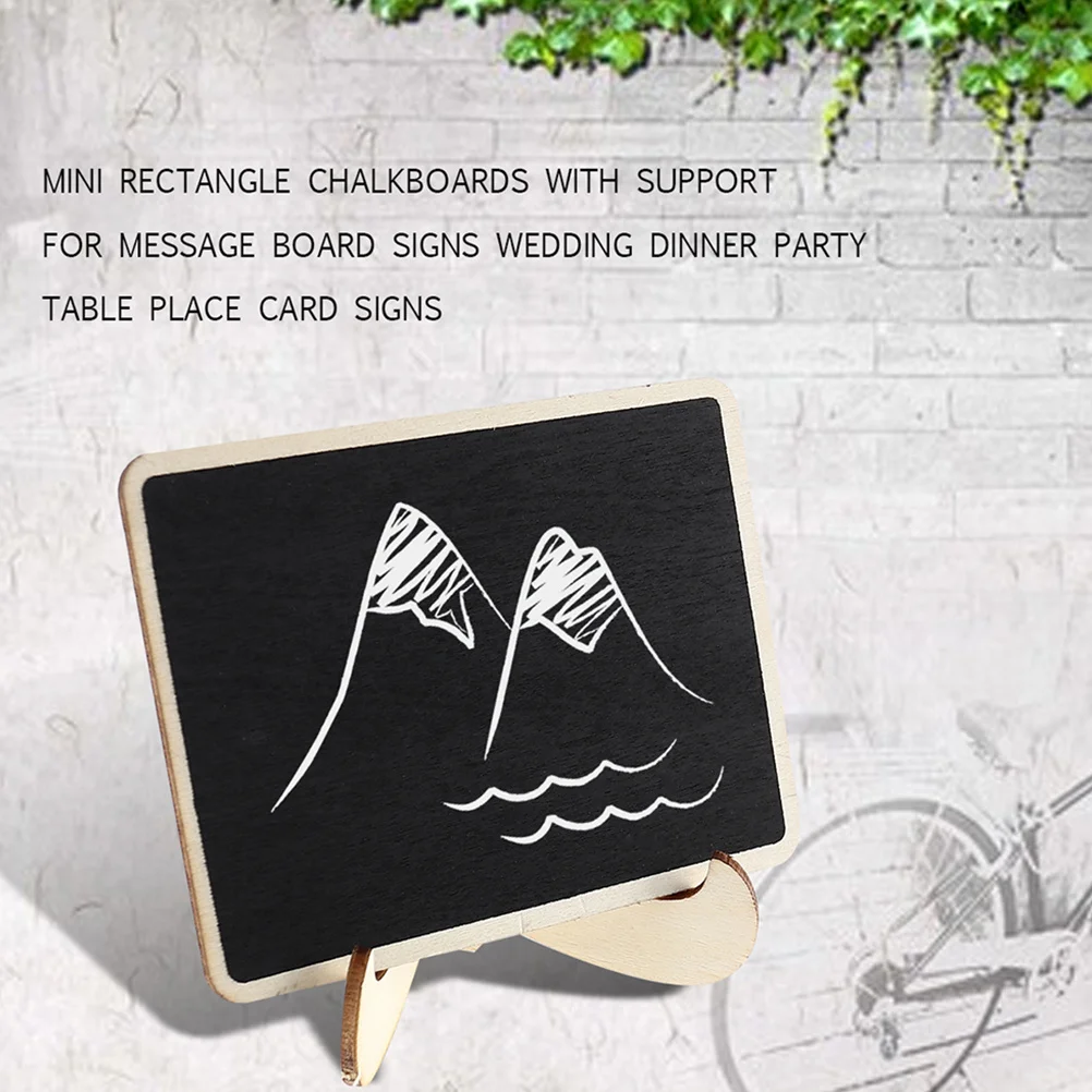 

20pcs Mini Chalkboards Stand Up Small Blackboard Display Signs Wood Chalkboard For Wedding Party Place Cards Message Board