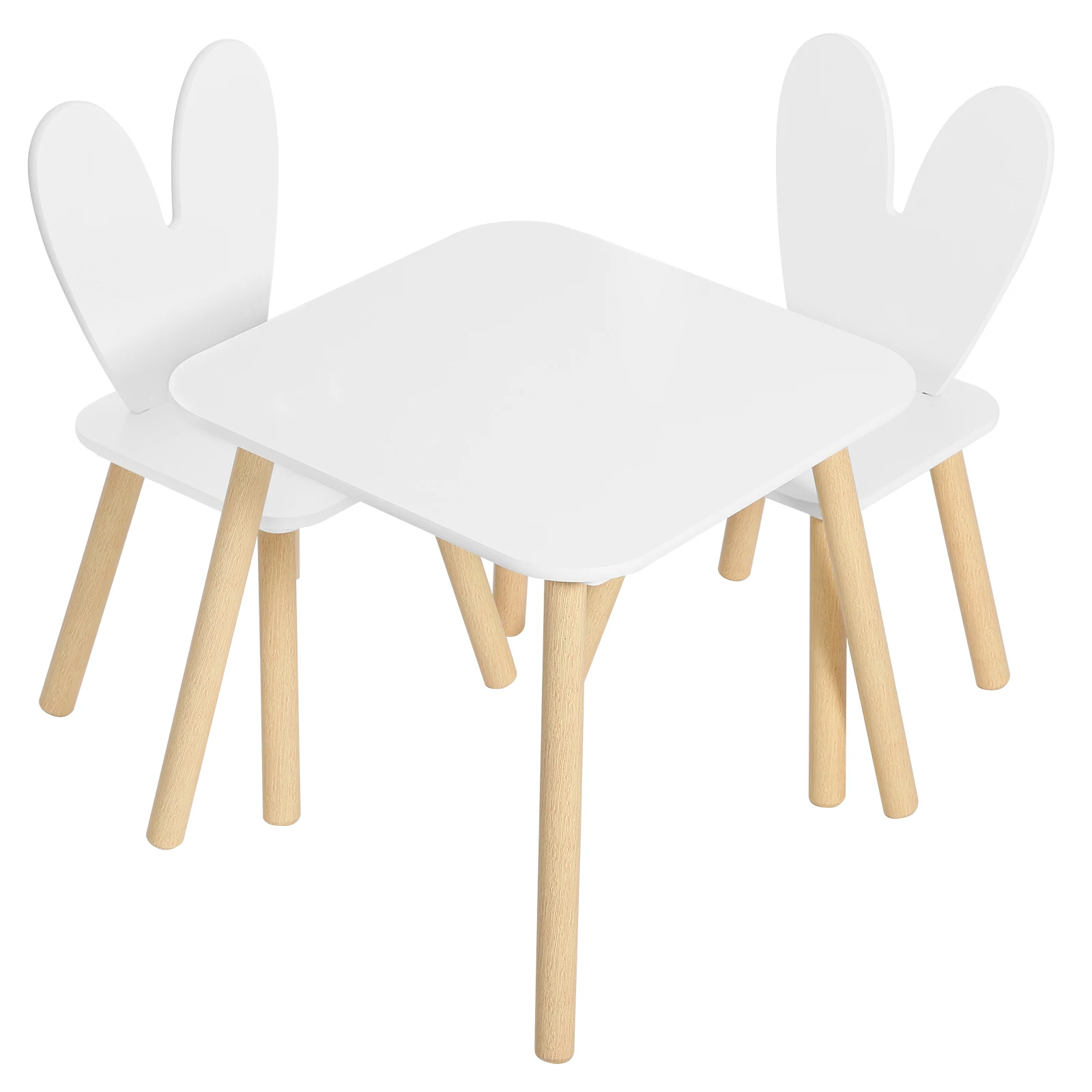1 Juego de mesa para niños con 2 sillas, juego de mesa de actividades para aprender a comer, pintar, leer, guardería