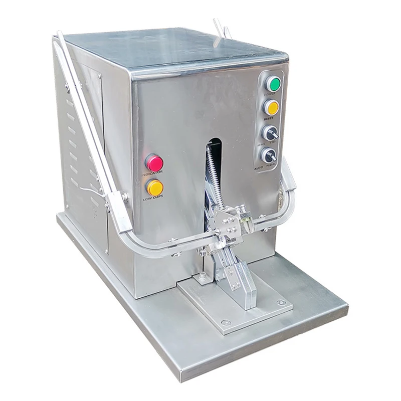 آلة إبزيم سجق لحم الخنزير أوتوماتيكية بالكامل آلة إبزيم مزدوج على شكل حرف U ختم تغليف السوبر ماركت