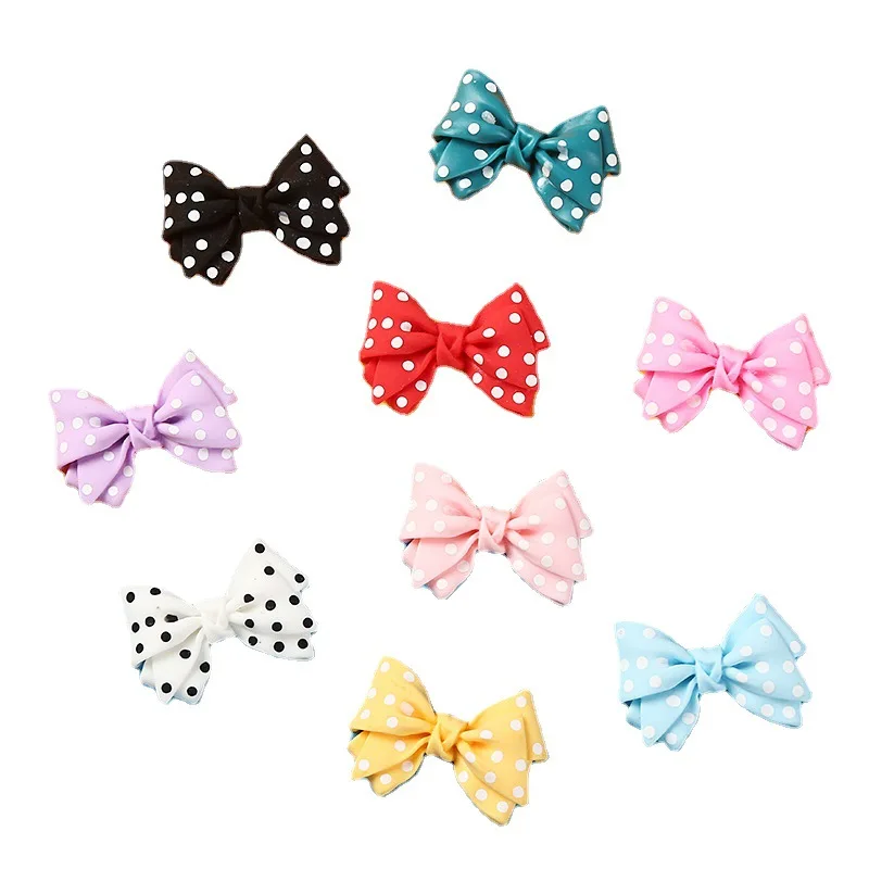 10pcs Kawaii Diy Resin Mini Bows Embellishments Cabochons Flatback Planar Miniatures Accessories Scrapbooking Jewelry Decoration