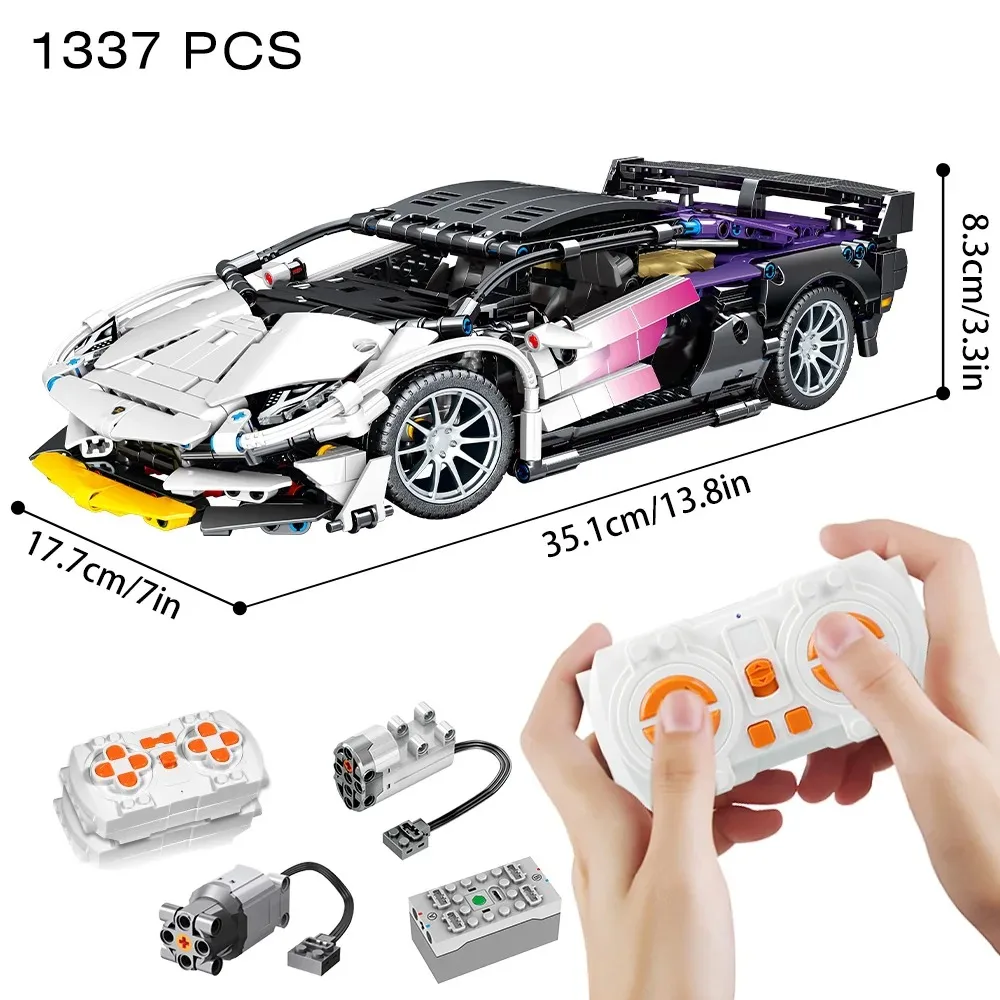 Technical 1:14 Racing Sport Car Model Building Blocks Bricks MOC City Vehicle Supercar Adult Toy For Boy Children Gift