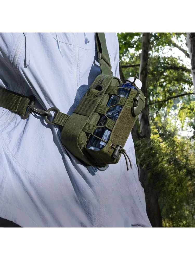 AliExpress NONE 1pcs Multifunctional Tactical Waist Bag Outdoor Water Bottle Holder Phone Crossbody Pouch Camping Cycling Shoulder Chest Bag