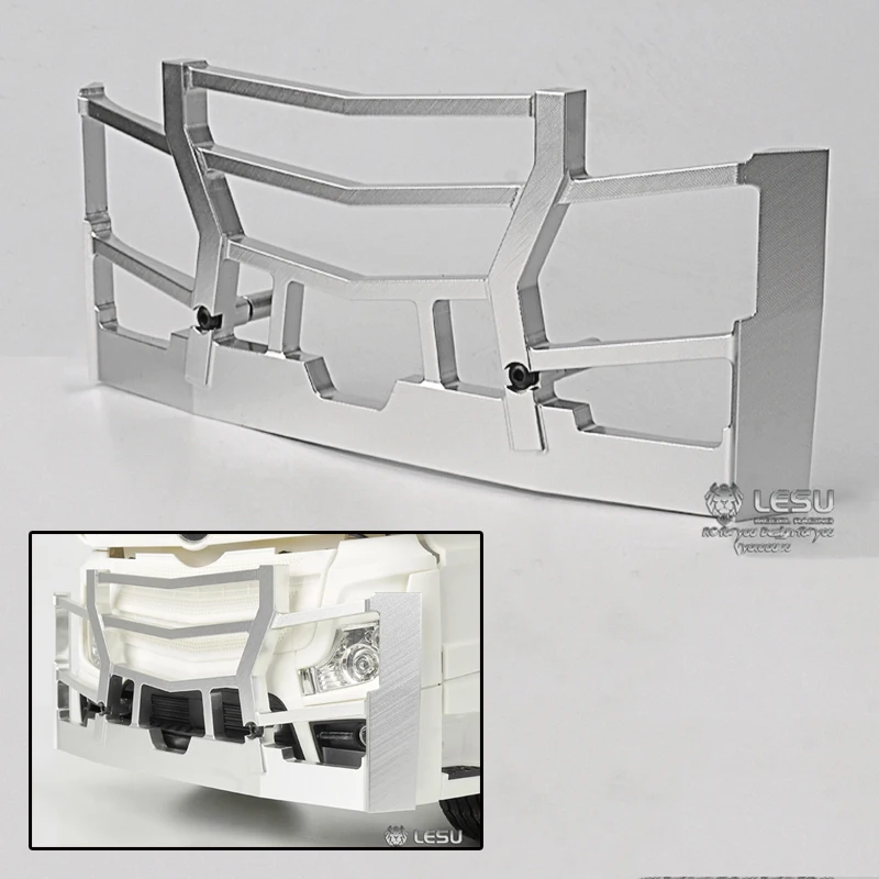 

LESU Metal Front Bumper for Tamiyaya 1/14 RC Tractor Truck 1851 3363 Remote Control Toys Model Th14130-SMT3