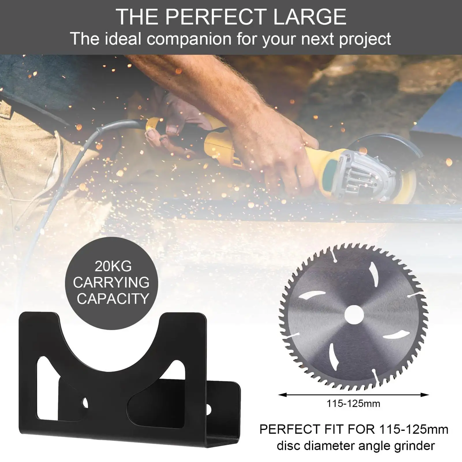 

Wall Mounted Angle Grinder Holder Polisher Storage Rack Wall Angle Grinder Power Tools Holder Damping Polish For Grinder Tools