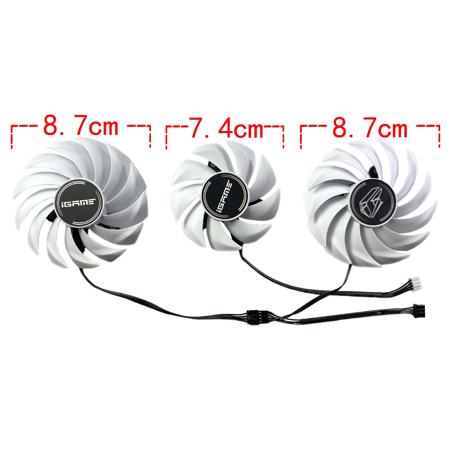 New For COLORFUL GeForce RTX3060 3060ti 3070 3070ti 3080 iGame Ultra White Graphics Card Replacement Fan