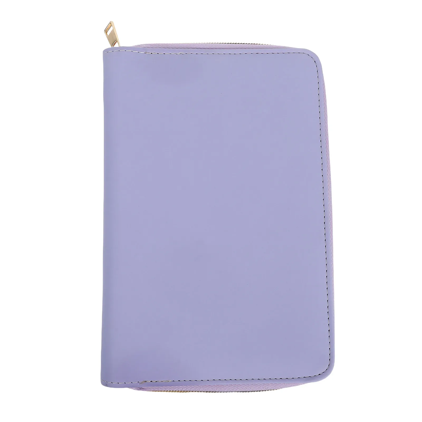 Classeur A6 en PU, planificateur de budget rechargeable, organisateur portefeuille à 6 anneaux avec fermeture éclair pour le stockage d'argent, de cartes et de documents, classeur mignon