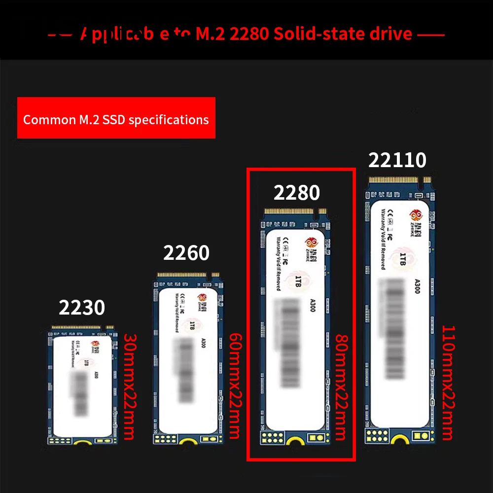 TISHRIC M.2 하드 디스크 NVMe NGFF PCIe SATA 하드 디스크 방열판, 순수 구리, 그래핀 방열판, 2280 SSD용 열 패드