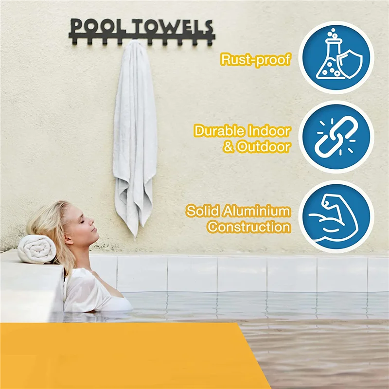 Outdoor Towel Rack for Hot Tub - Large Durable Hot Tub Towel Rack Outdoor to Hold Your Towels and Robes in Style