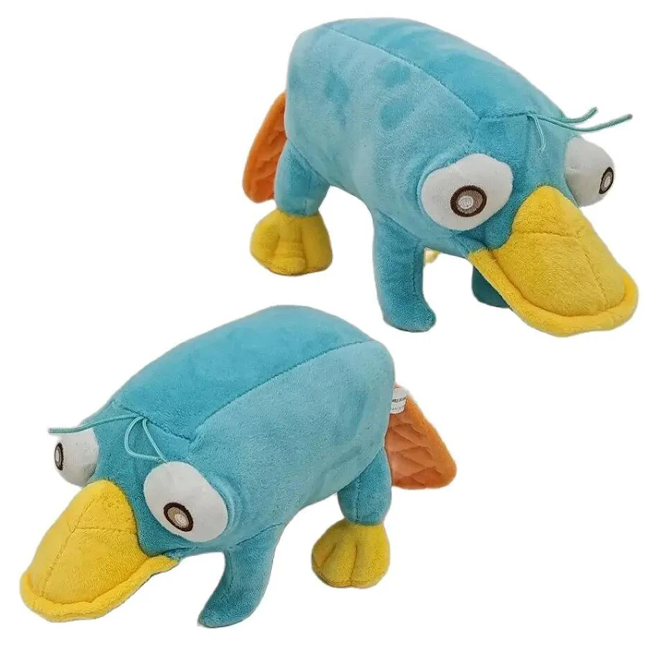 متوفر 25 سنتيمتر جديد مقلد الأزرق بيري خلد الماء ألعاب من القطيفة أنيمي الحيوانات المحشوة بطة الدمى هدايا عيد الميلاد عيد الميلاد