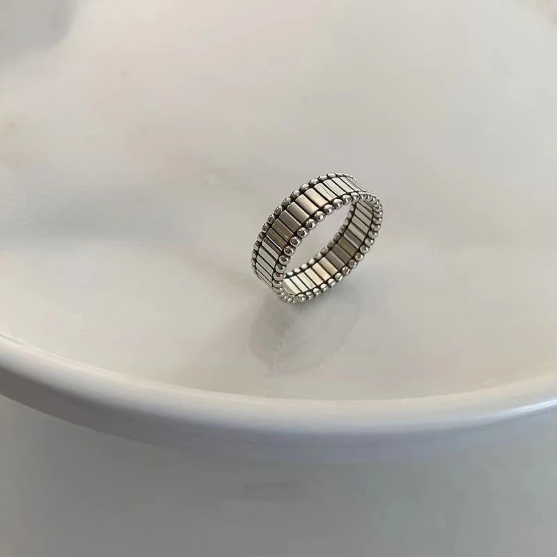 Vintage Silver Color Minimalist Geometric Metal Ring Set Punk Irregular Finger Ring for Women Men Fashion Jewelry Party Gift2025