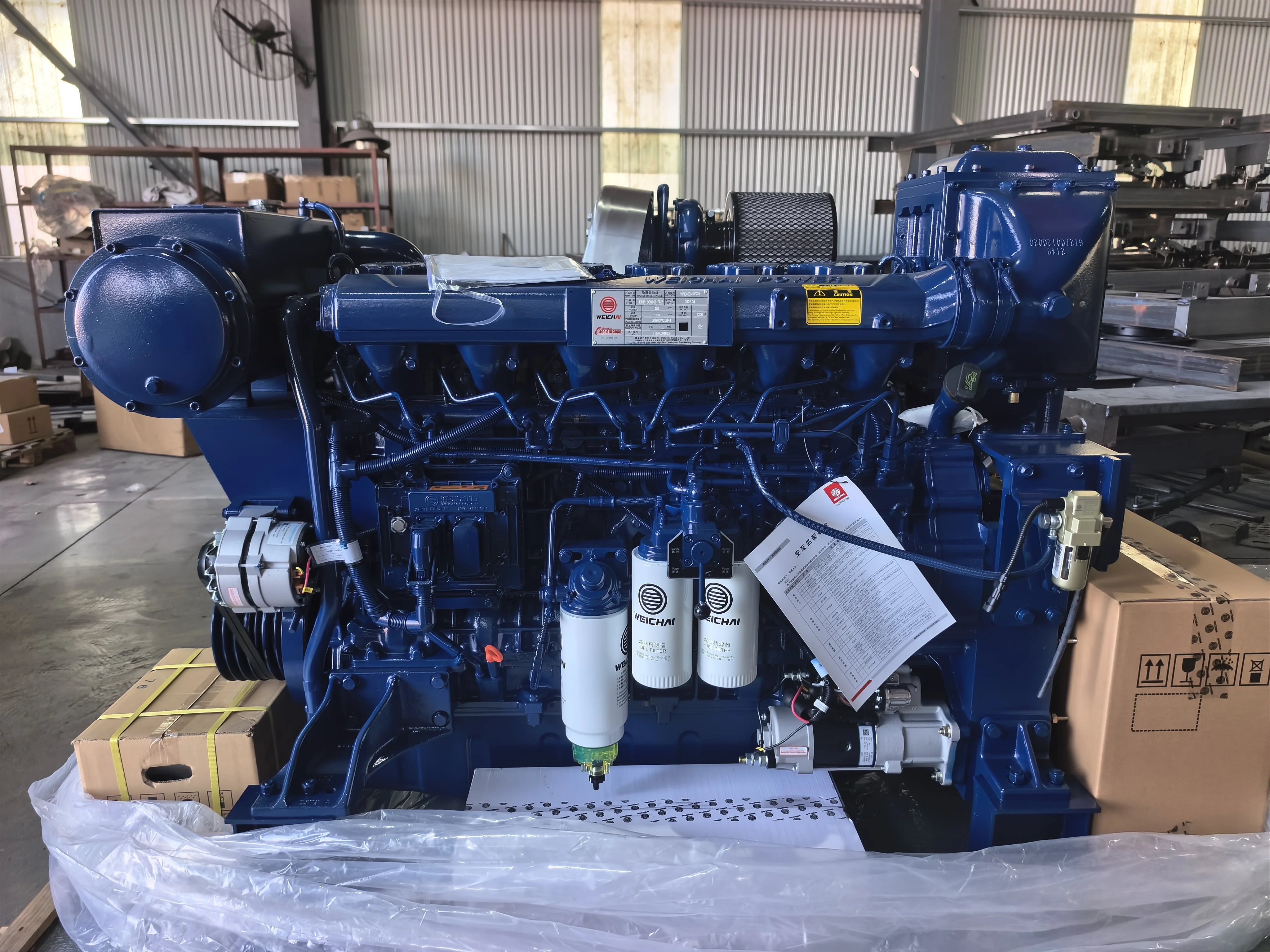 Weichai  Marine Boat Motor Inboard Engine With Gearbox