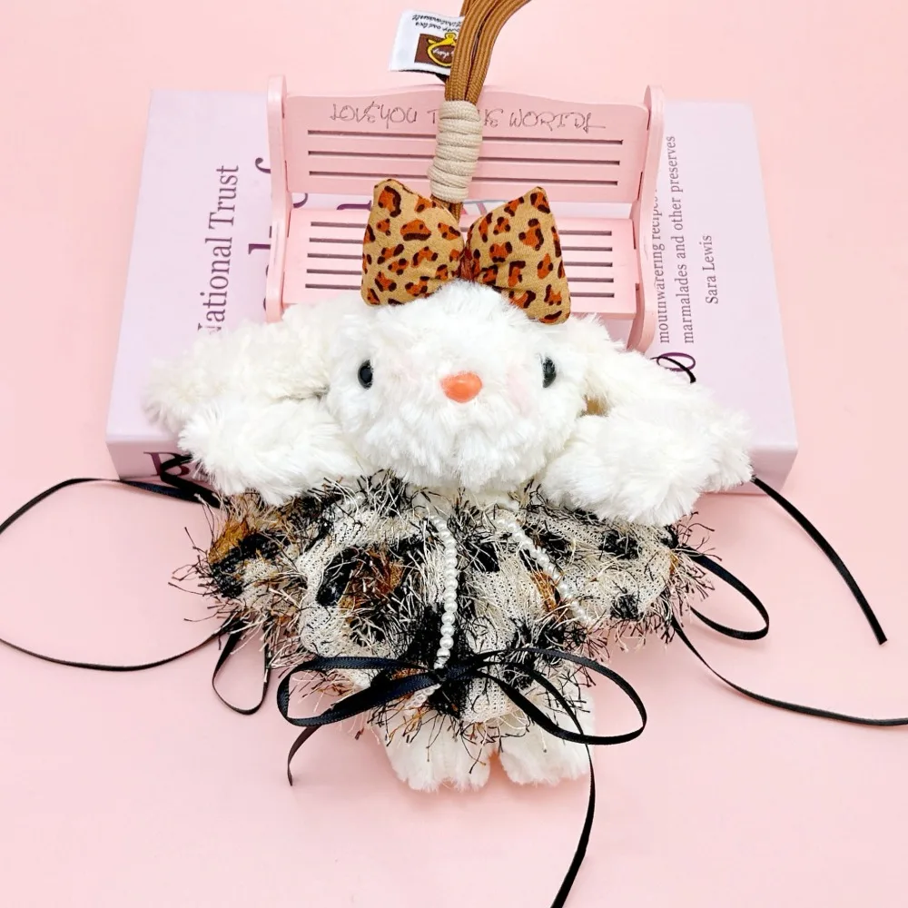 

New Plush Rabbit Doll Pendant Cartoon Lop Ears Doll Keychain Stuffed Bowknot Plush Doll Toys Gifts