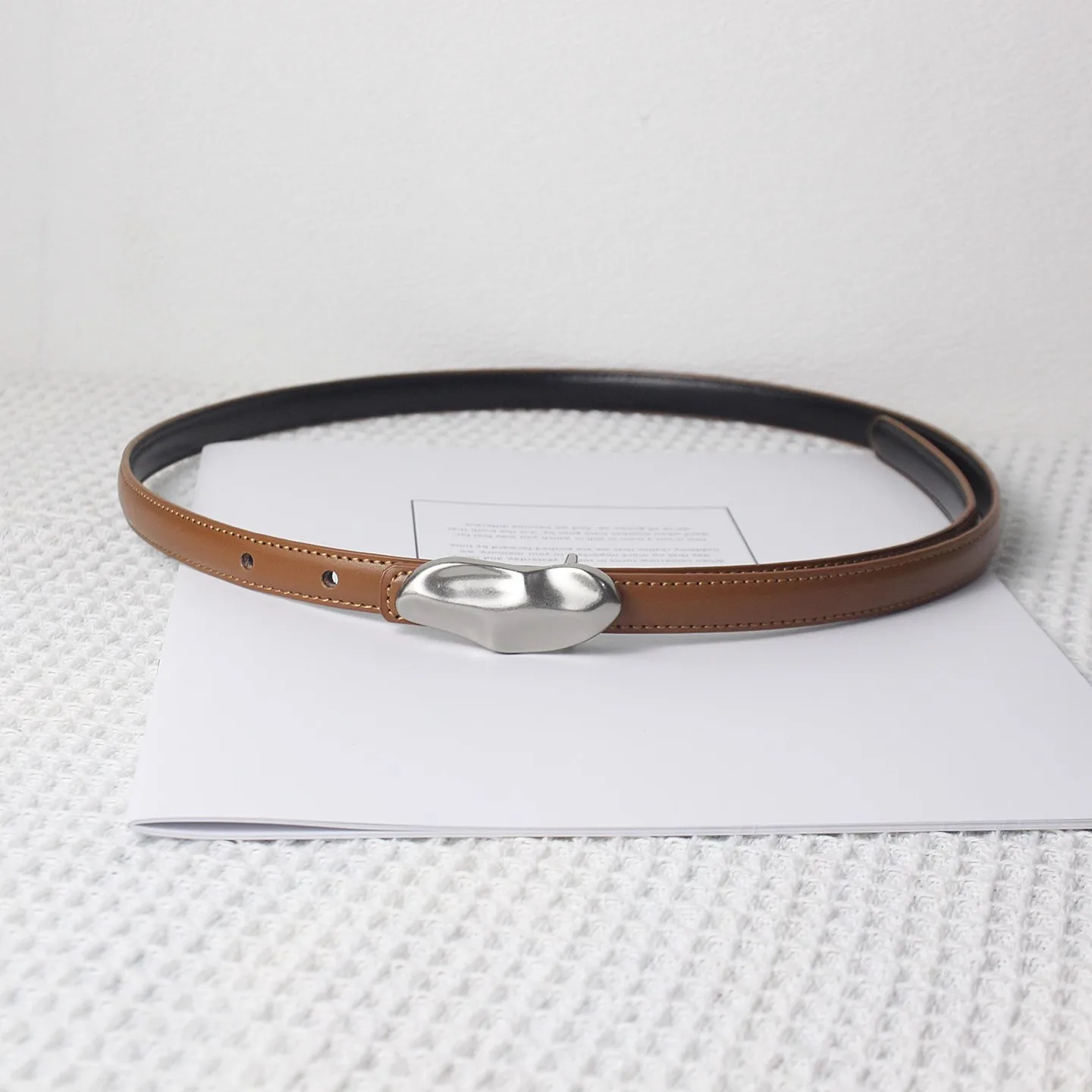 ผู้หญิงวินเทจสีดําหนังแท้รัดตัวหญิงCummerbundเสื้อเข็มขัดชุดDecrationเข็มขัดแคบJ1513