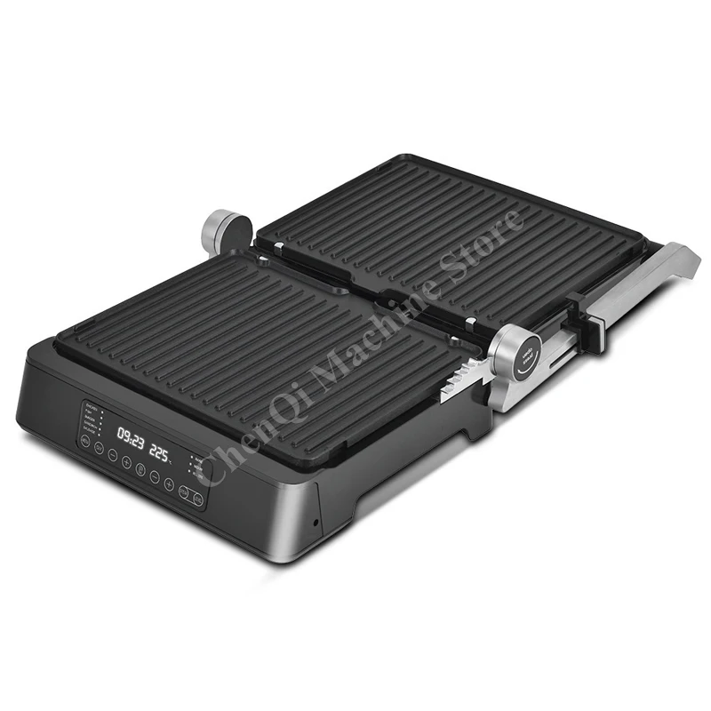 Máquina de bife para café da manhã, cortador de bife, fritura, cozimento doméstico, placa de churrasco teppanyaki integrada, bife de carne assado