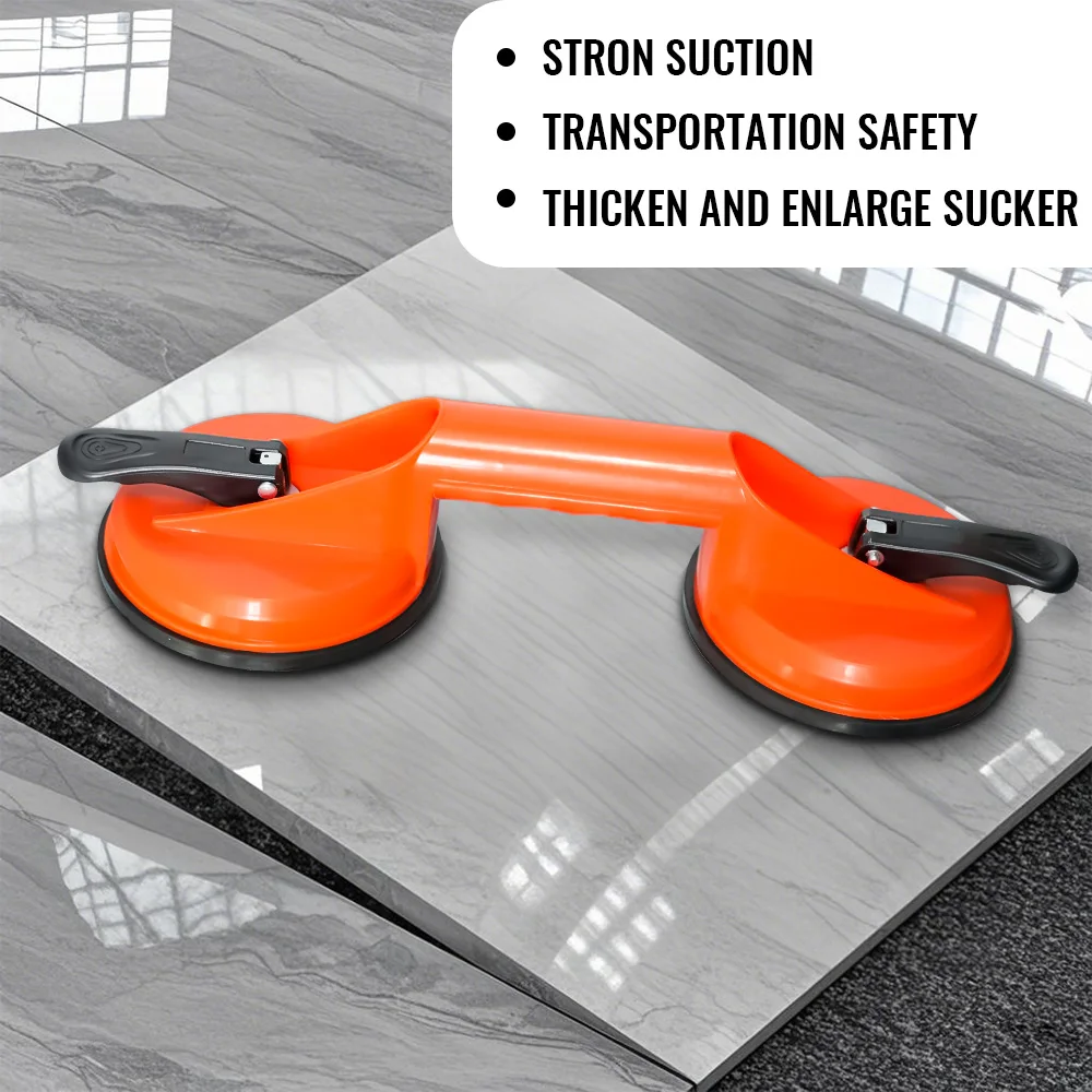 New Heavy Duty Vacuum ABS Handle Holder Glass Lifting Suction Cups for Lift Floor Tile Auto Car Windshield Repair Hand Tools