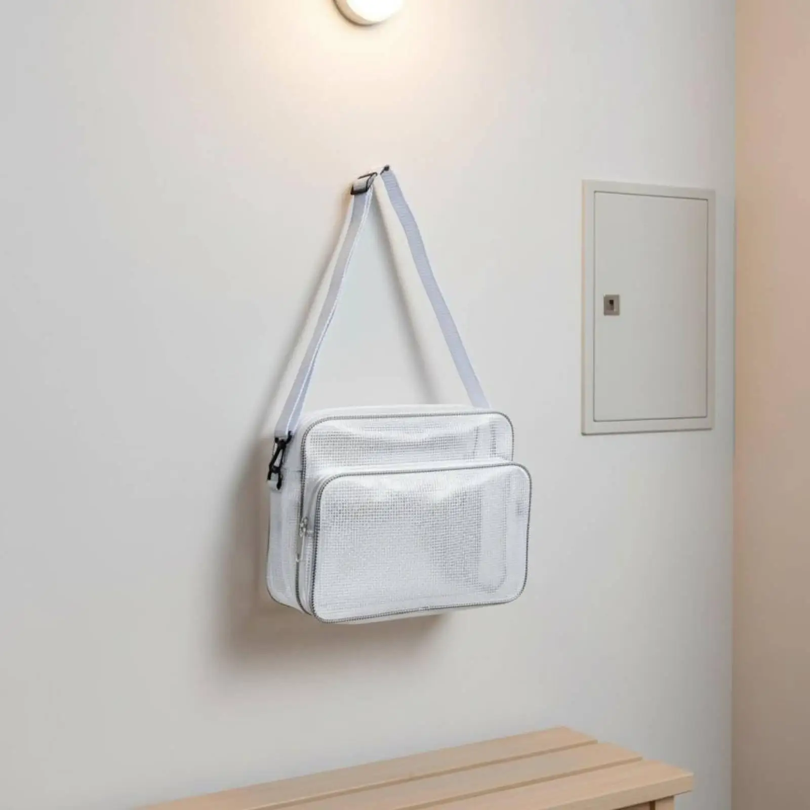 Electrician Tool Bag Dustproof PVC Tool Bag Padded Shoulder Strap Job Gear for Electricians, Job Site, Maintenance, Workshop