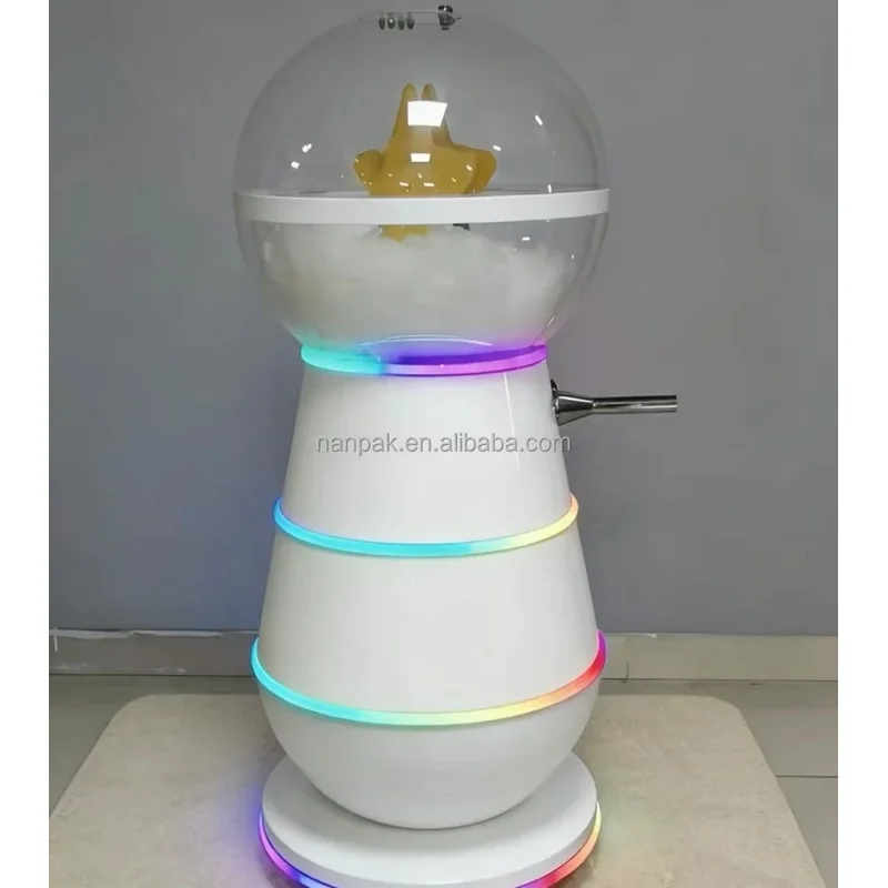 Interactive DIY Teddy Bear Stuffing Machine Commercial Plush Toy Cotton Filling Machine With LED Light for Kids Play Center