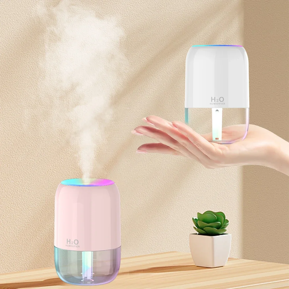 Mini Humidifier USB Car Humidifier Home Bedroom Fog Car Desktop Large Capacity Atmosphere Light Large Capacity Aromatherapy