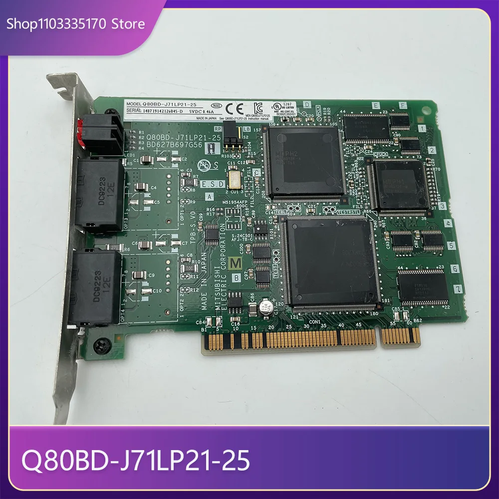 For Mitsubishi Optical Fiber Communication Board Q80BD-J71LP21-25 BD627B697G54