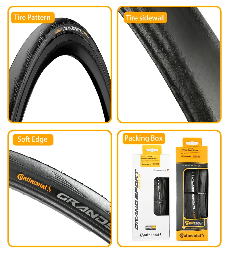 2pcs Continental Road Tire ULTRA Sport III & GRAND Sport Race Speed 700 × 25C/28C Road Bicycle Clincher Foldable Gravel Tire