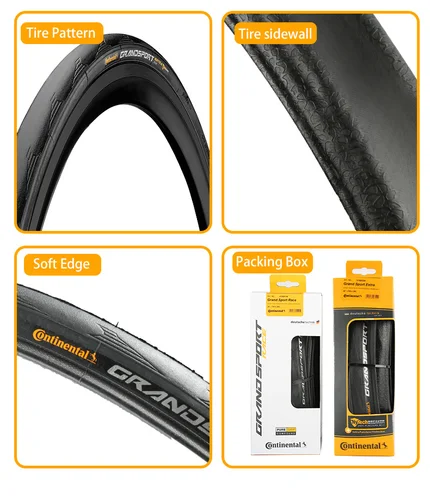 Imagen 2 del producto Continental-neumático de carretera ULTRA Sport III y GRAND Sport Race Speed, 700 × 25C/28C, cubierta de bicicleta de carretera, neumático de grava plegable, 2 uds.