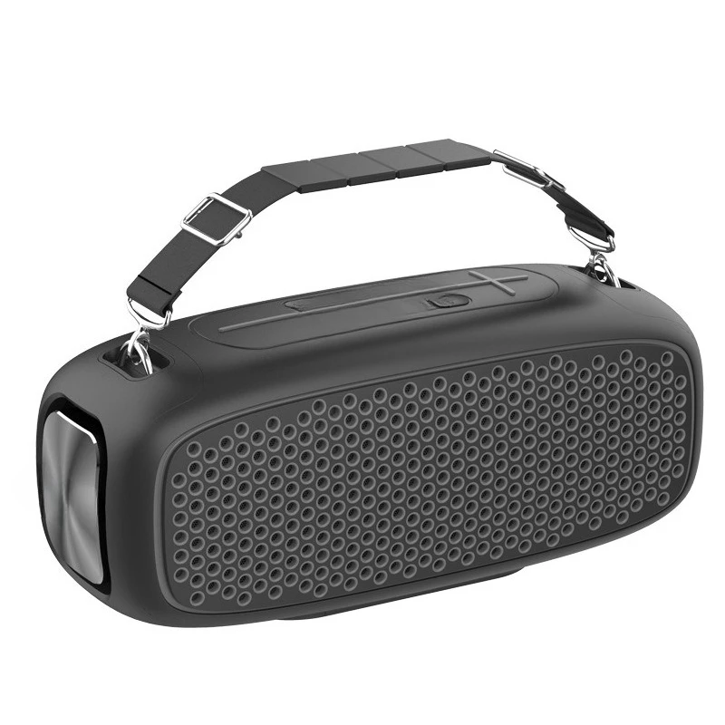 Outdoor high-power bluetooth speaker three speakers car subwoofer war drum strap portable
