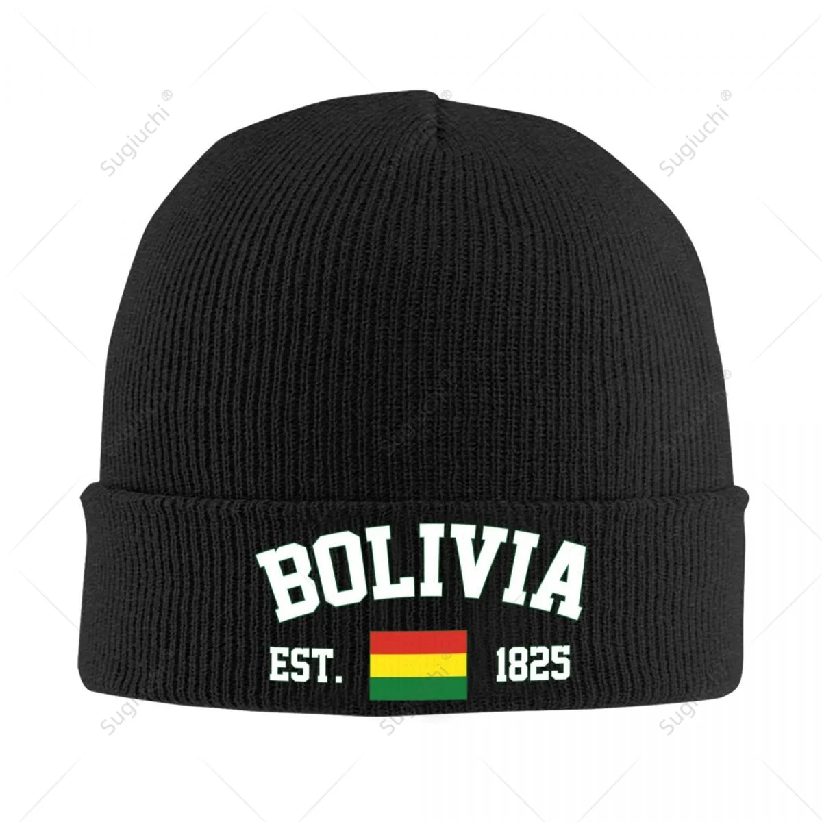 Unisex Bolivia EST.1825 Knitted Hat For Men Women Boys Winter Autumn Beanie Cap Warm Bonnet