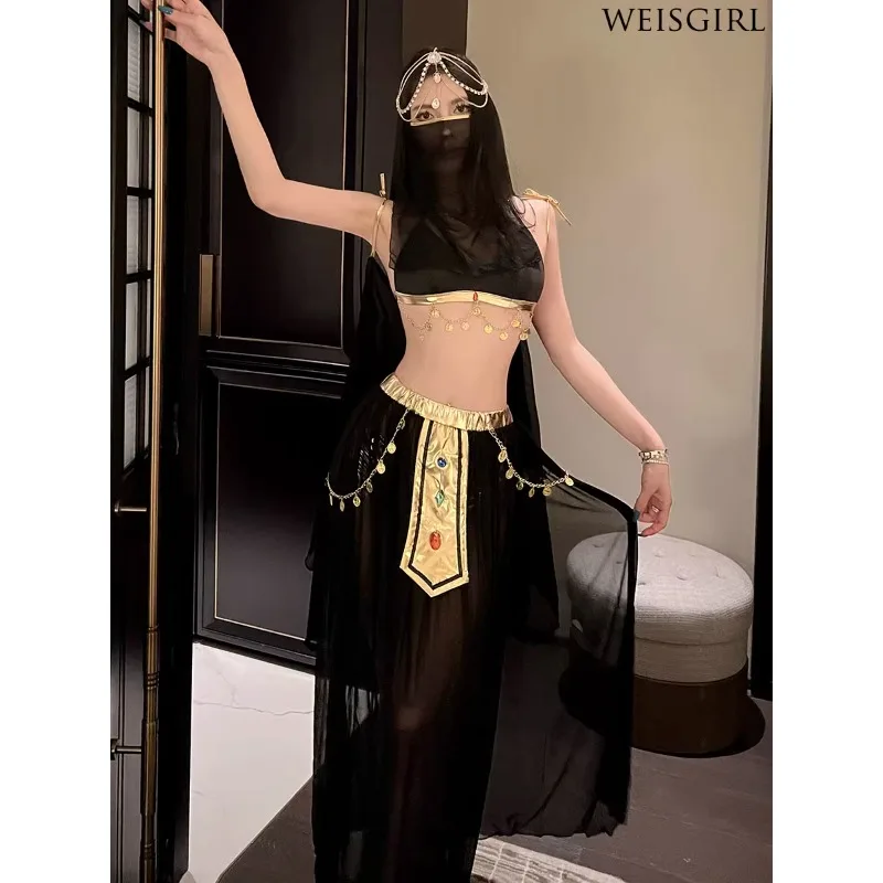 تخصيص مثير علاء الدين آلهة سحر غريب الرغبة النقية المنطقة الغربية راقصة ليلة المرحلة تأثيري الهندي ملابس رقص البطن