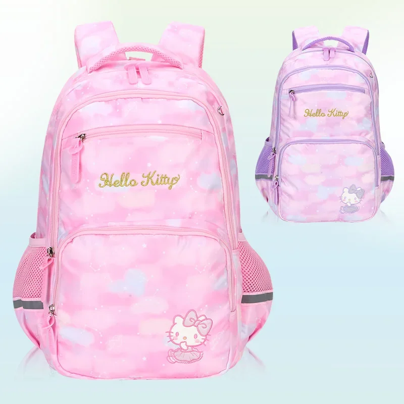 

Sanrio Kawaii Anime Cartoon series HelloKitty Creative Cute Girl's Lightweight Large Capacity Backpack Student Schoolbag Gift