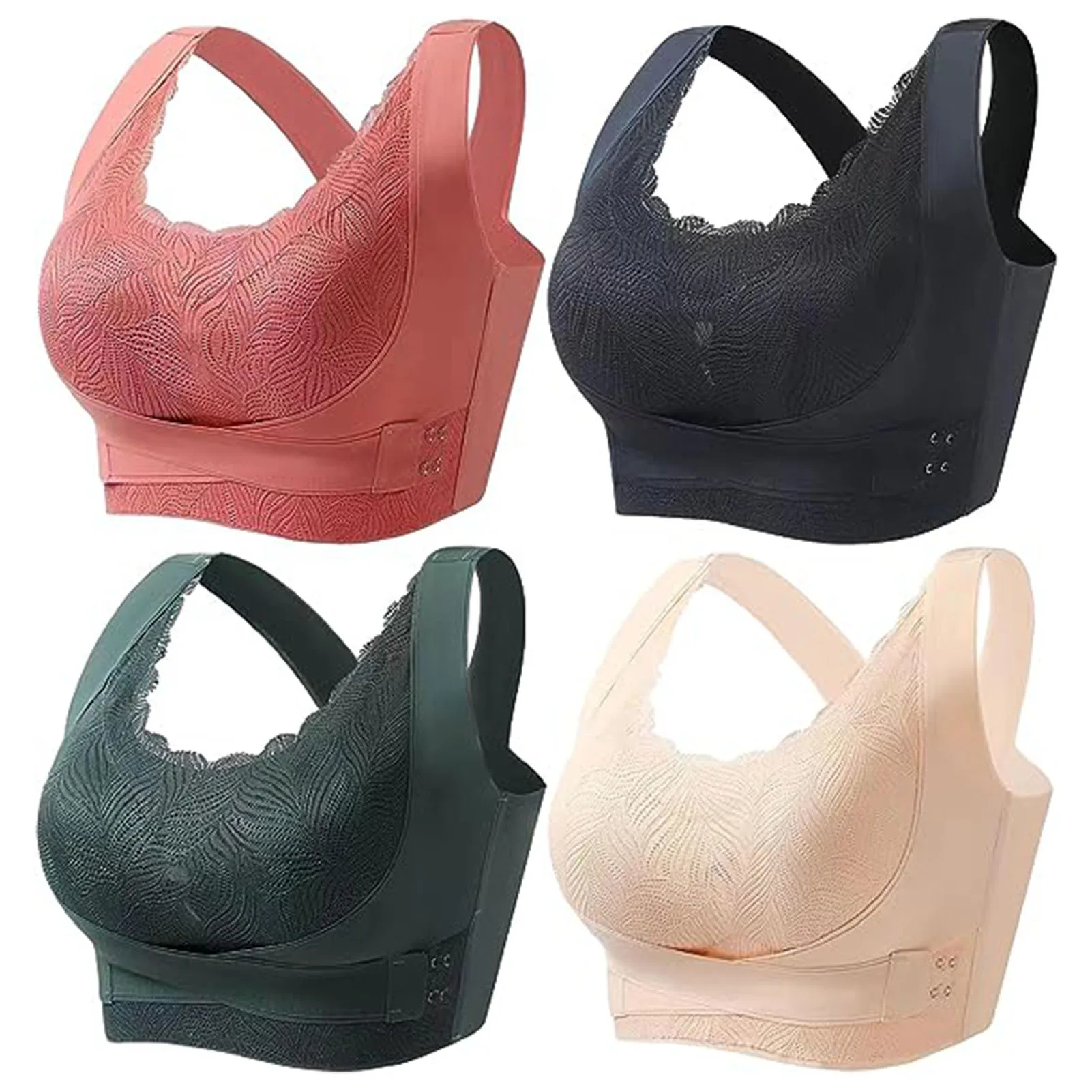 

Womens Push Up Lace Bra Lymphvity Detoxification And Shaping & Powerful Lifting Bra Full-Coverage T-Shirt Bra Shaping Wireless