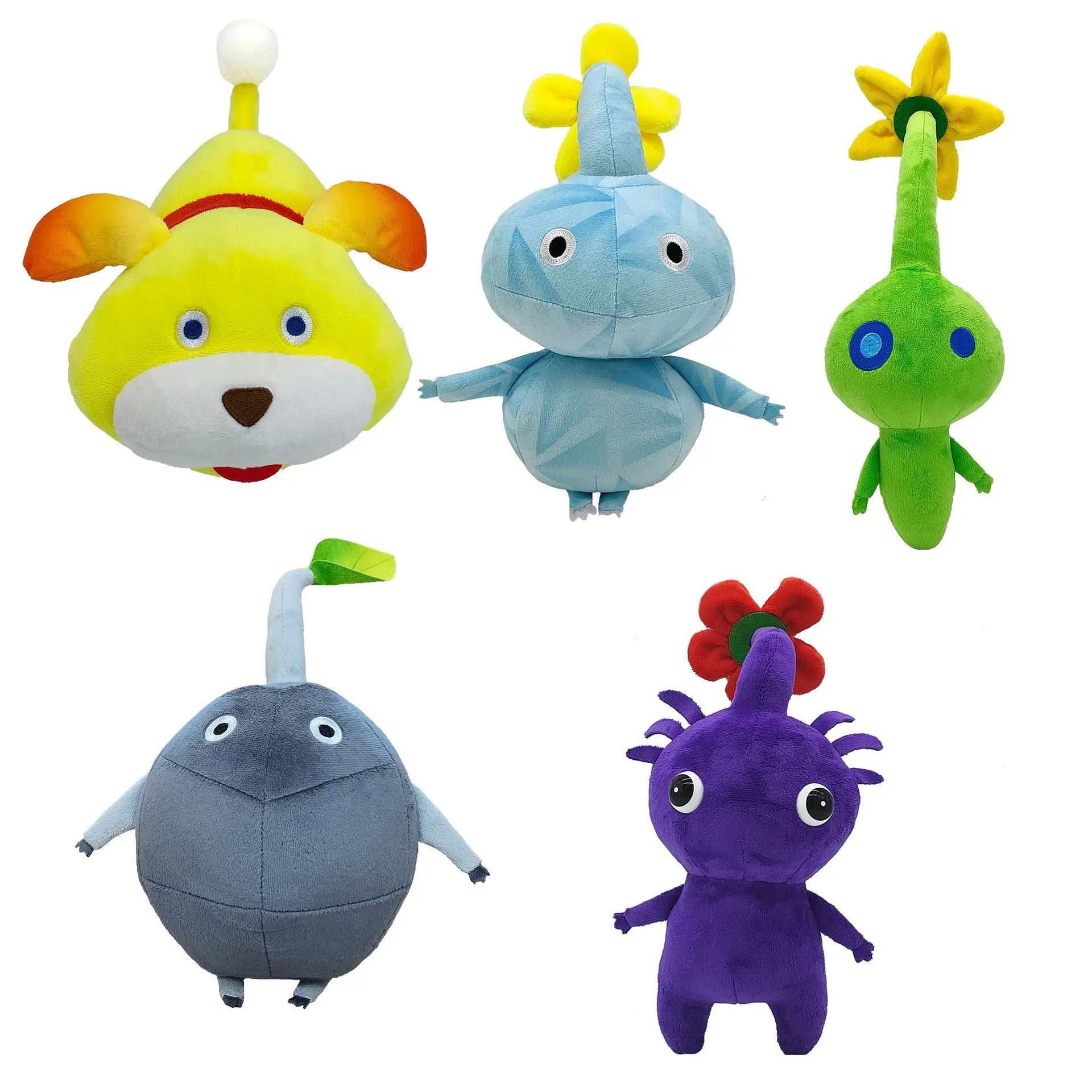 Ice Pikmin's Knuffels Rock Pikmin's Pluche Blauwe Pikmin's Knuffels Pikmin's 4-Pluche Hondenpop Speelgoedplant