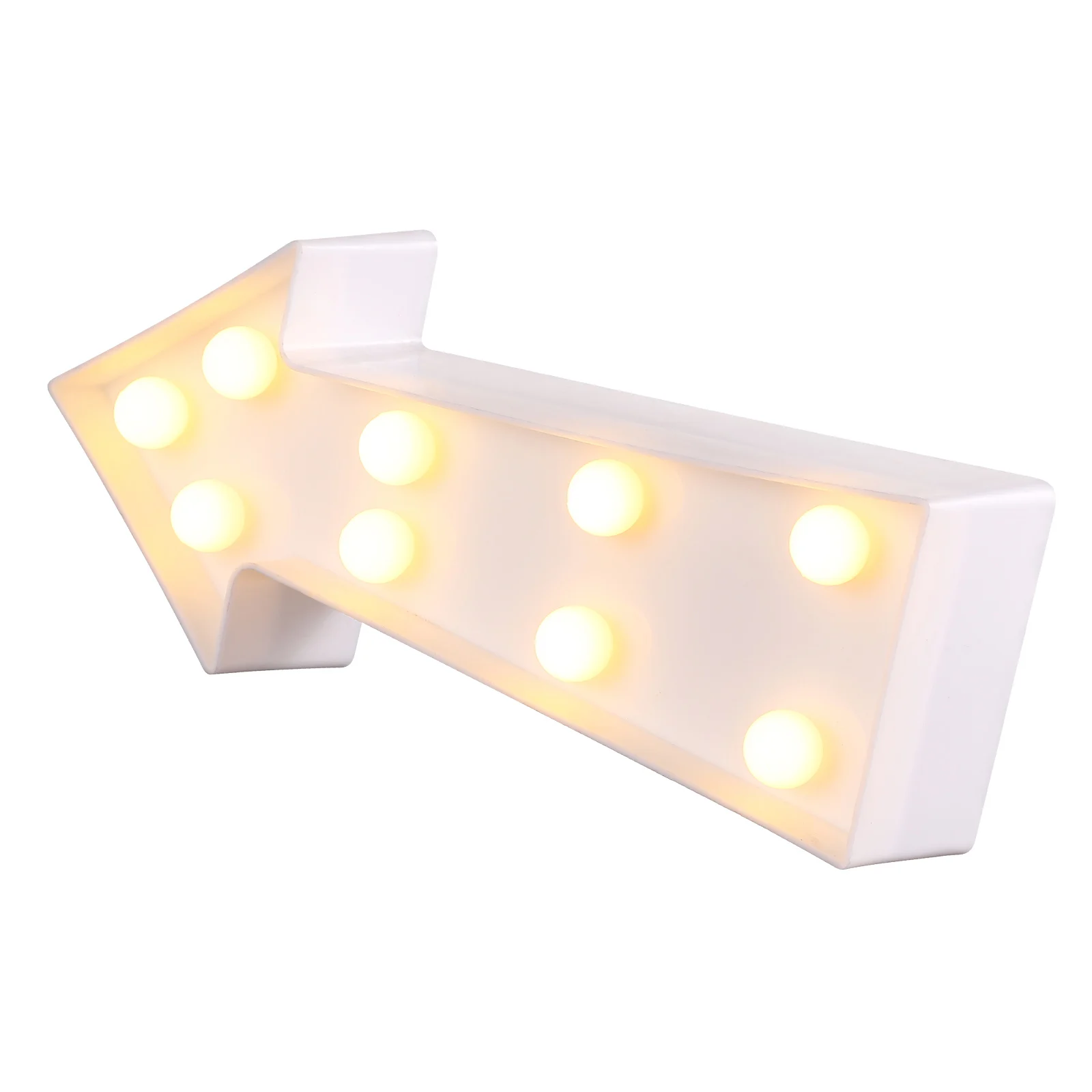 

Warm White LED Arrow Night Light Decorative Party Home Mantel Yard Modern Lighting Installation Premium Quality Durable