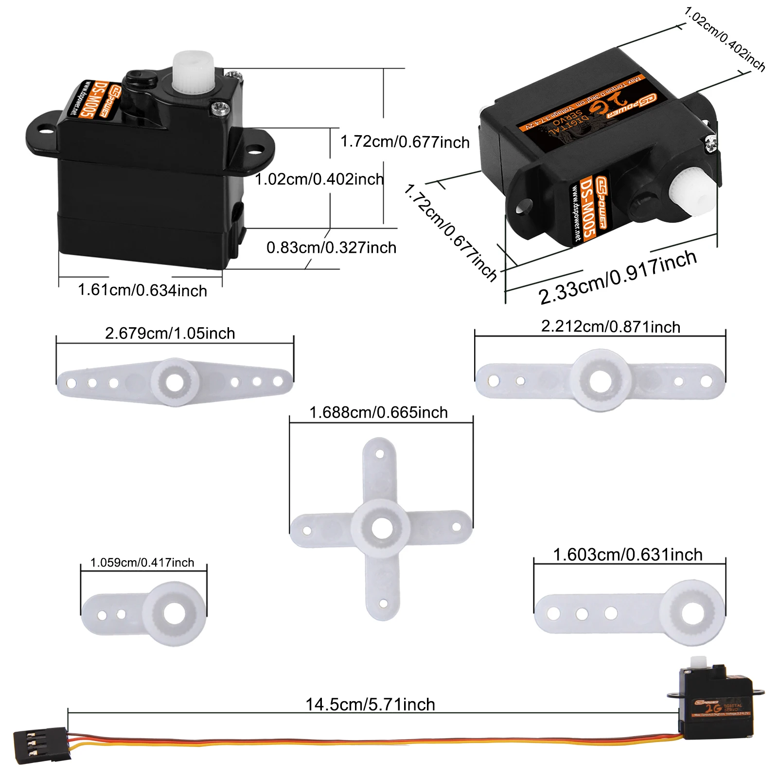 DSPOWER 2g Micro Digital Coreless Servo JR Stecker für Rc Flugzeug F949S Auto Lkw Starrflügel Hubschrauber Boot Roboter Modell Teile