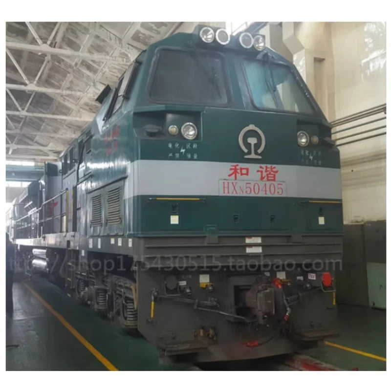 HO نوع 1:87 لعبة قطار الوئام 5 قاطرة ديزل مادة النحاس النقي نموذج القطار الأخضر لعبة الصبي هدية #4