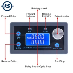 Generator impulsów silnika krokowego CNC Przemysłowy automatyczny sterownik jednoosiowy silnika krokowego ZK-SMC01 Maszyna z wyświetlaczem LCD CNC HD