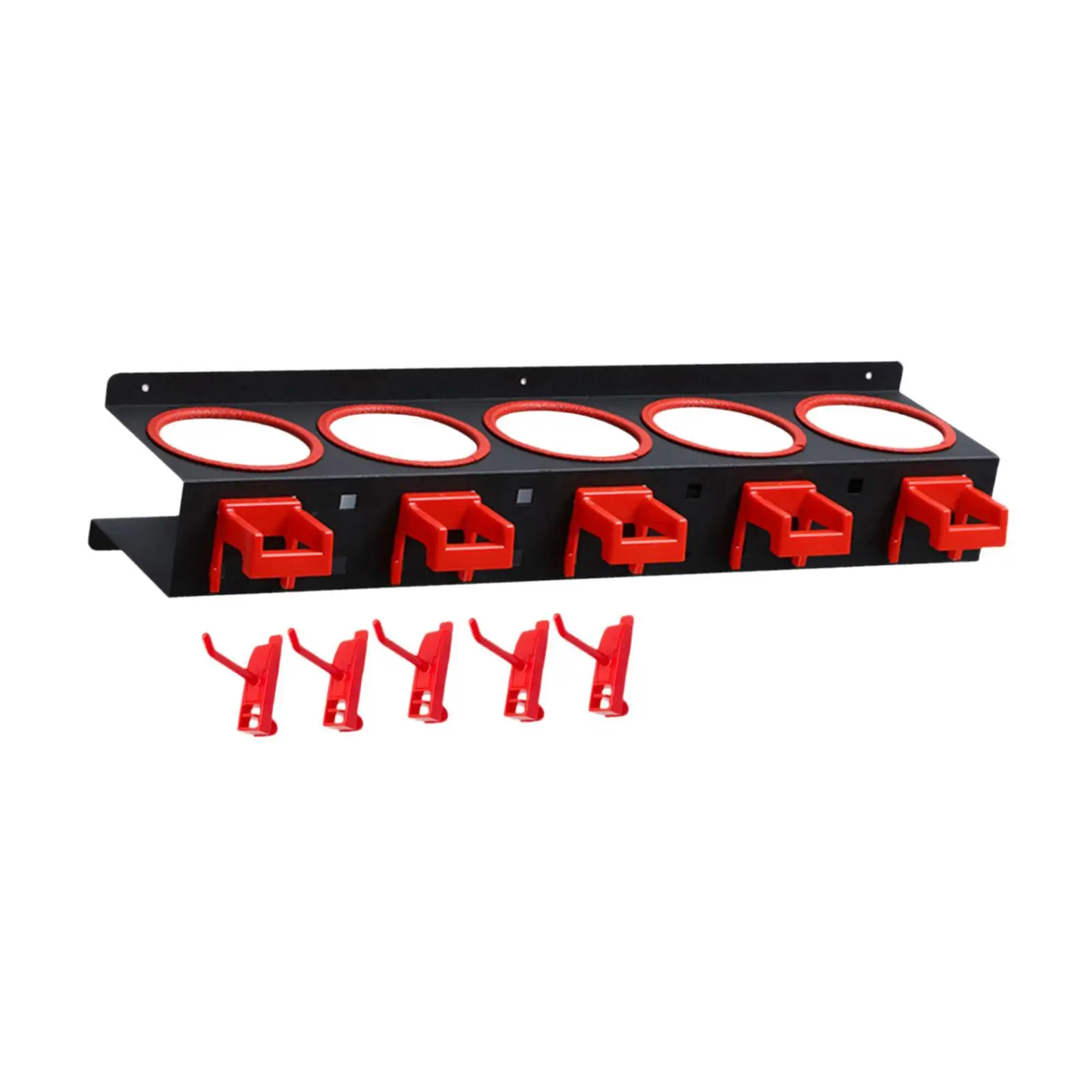 Heavy Duty Spray Bottle Storage Rack Sturdy Wall Mount Organizer for Garage Home Cleaning Tools