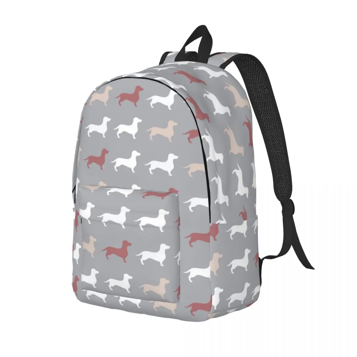 Dachshund Dog Backpack Middle High College School Student Bookbag Teens Canvas Daypack Gift