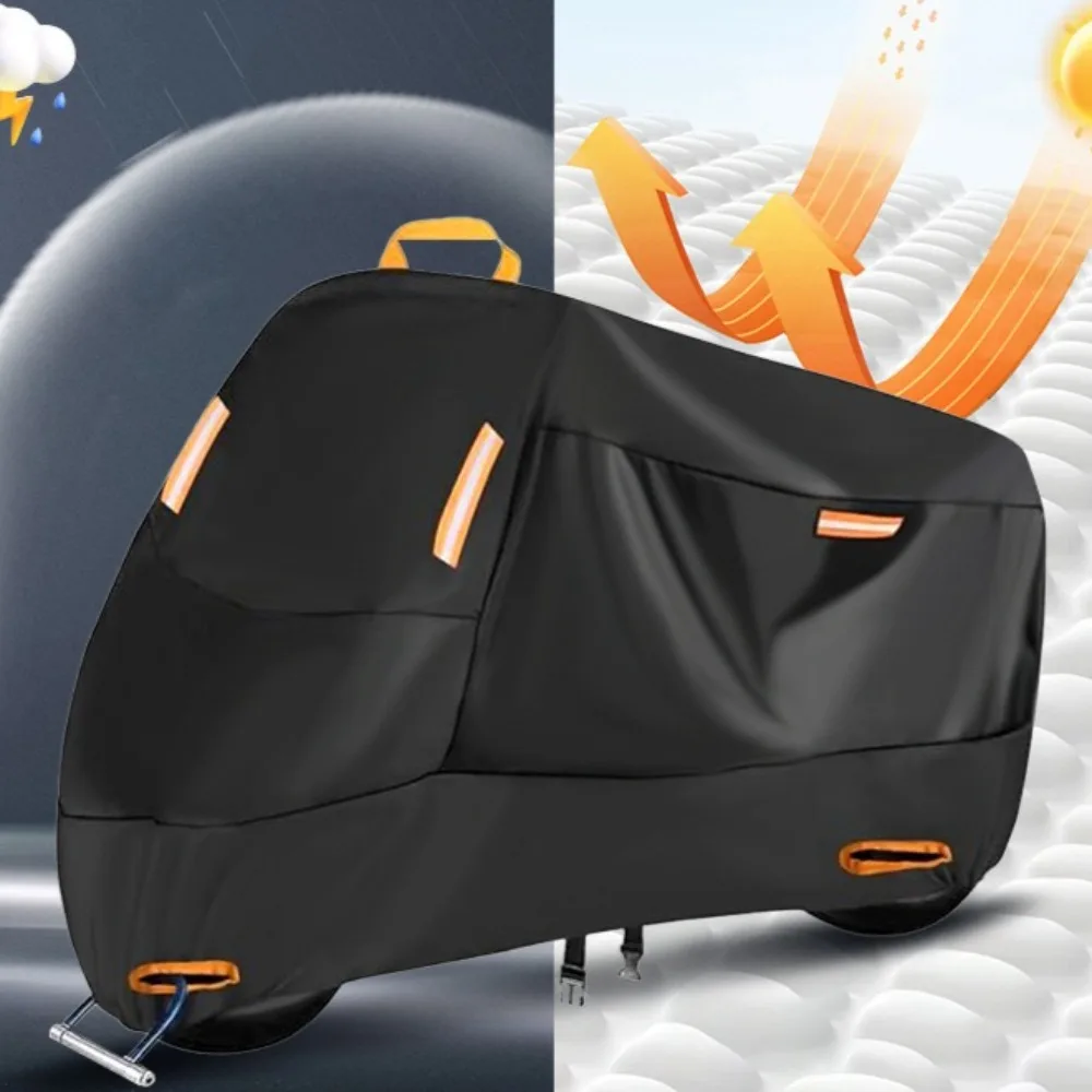 

Silver Coated 210D Motorcycle Cover Sunproof Waterproof Electric Bike Bicycle Dust Shade
