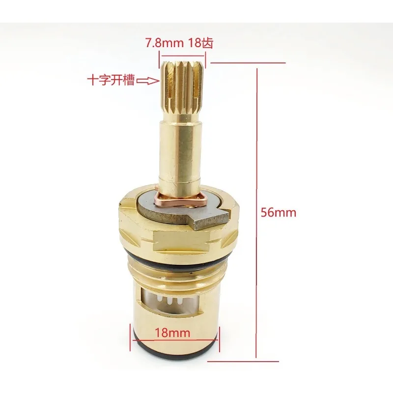 

90 Degree Ceramic Copper Valve Core Cold Hot Faucet Cartridge Replacement Parts Compatible with CF-0200 6041 6800 7500